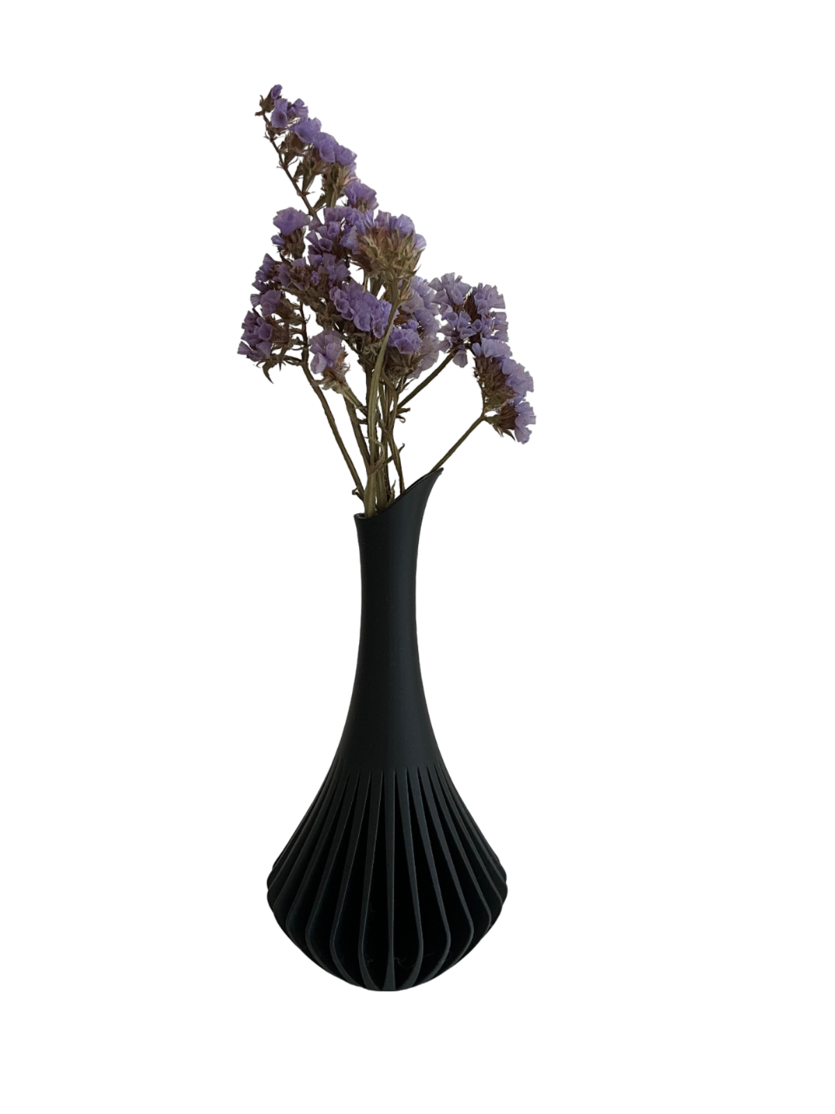 Modern Ribbed Textured Vase